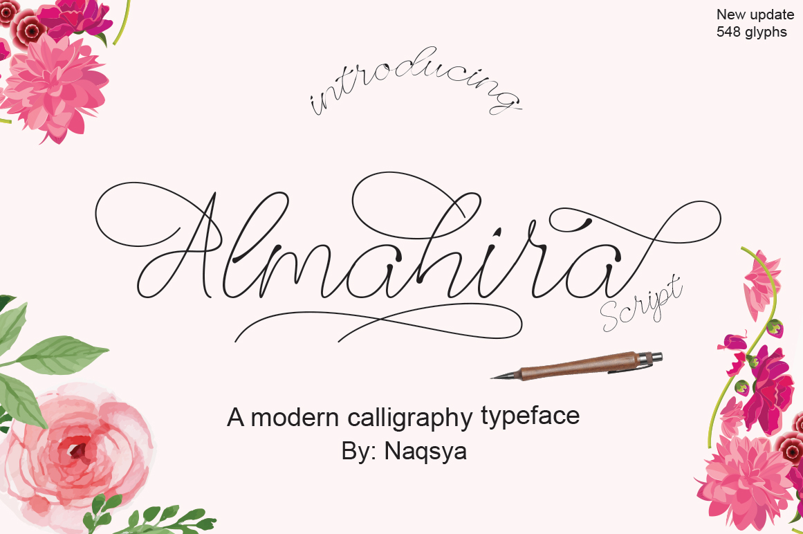 Almahira: A Handwritten Font for Digital Design