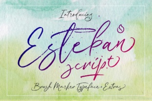 Esteban: A Playful Script Font for Makers