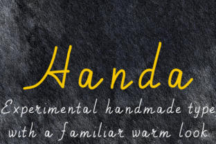 Handa Font: A Warm Typeface for Makers