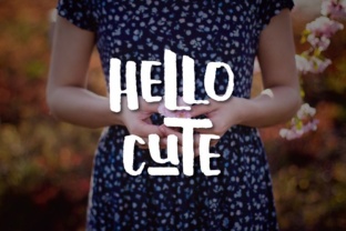 Hello Cute: A Modern Font for Digital Design