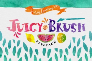 Juicy Brush: A Typeface for Editorial Warmth