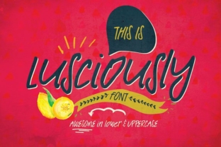 Lusciously: A Handcrafted Script Font for Web Design