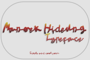 Manoek Hideung Font for Brand Identity