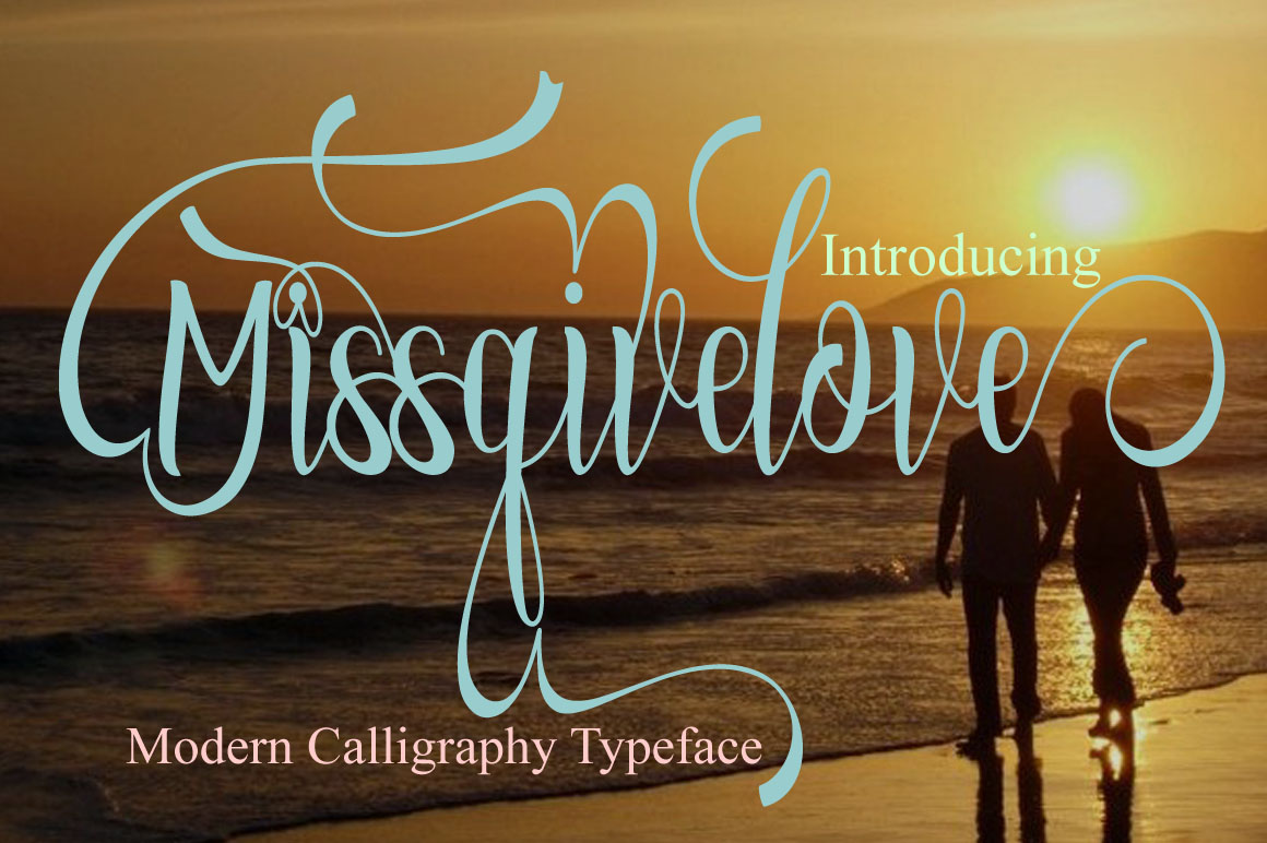 Missgivelove: A Modern Script Font for Web Design