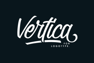 Vertica: A Hand Painted Brush Font for Makers